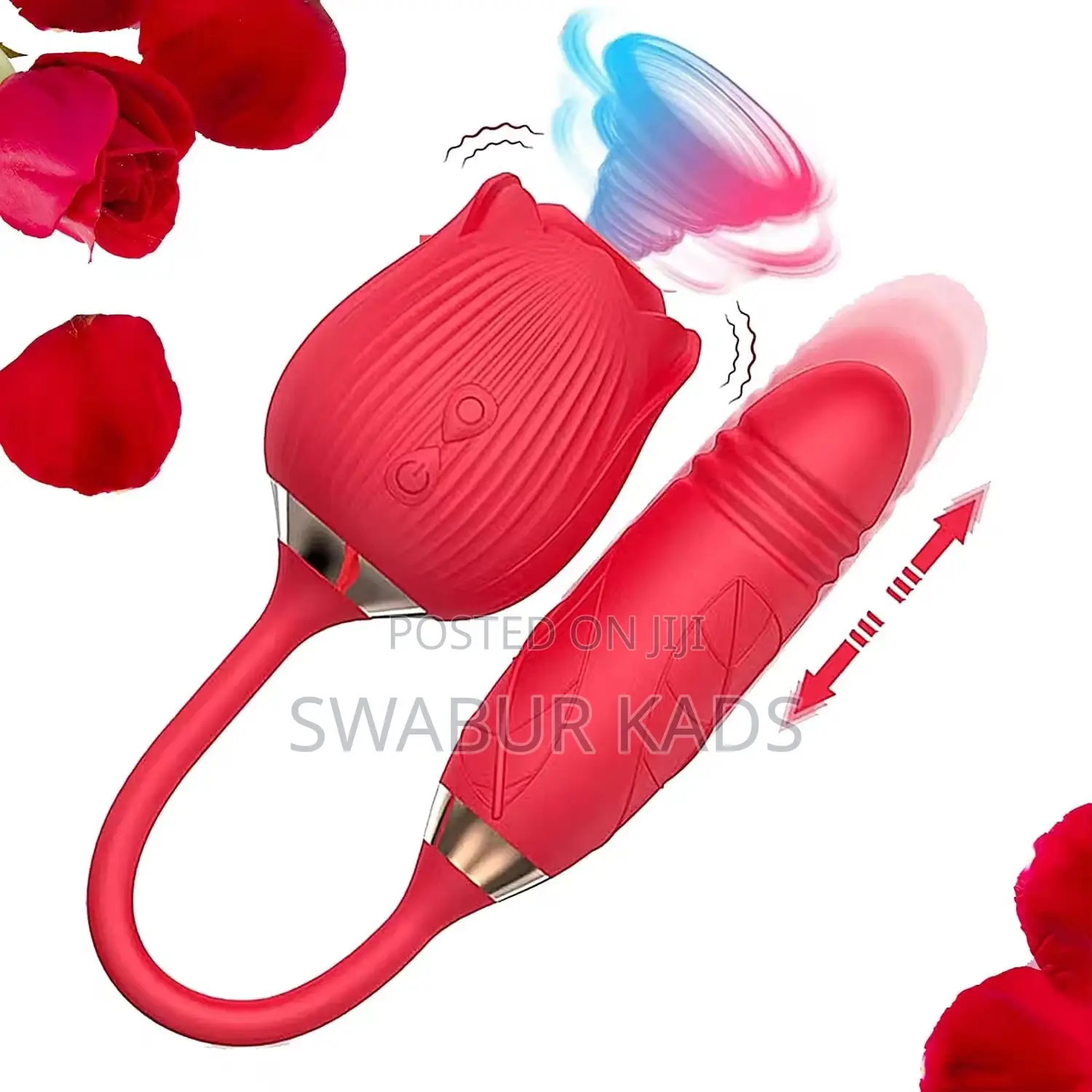 Rose Vibrator Female Dildo G Spot Clit Stimulator