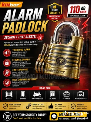Top Alarm Padlock