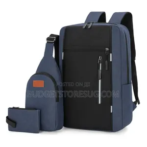 Fabric Chest Bag 3-Piece Set Backpack Sling Travel Pack