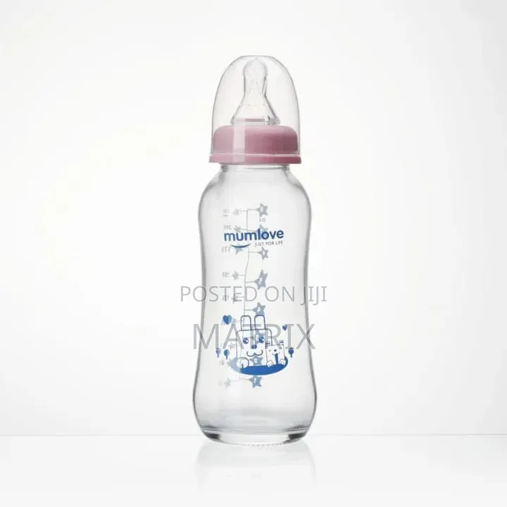 Mum Love Glass Feeding Bottle