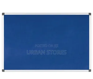 Notice Board (90×120cm) With 1 Packet Free Push Pins-Blue