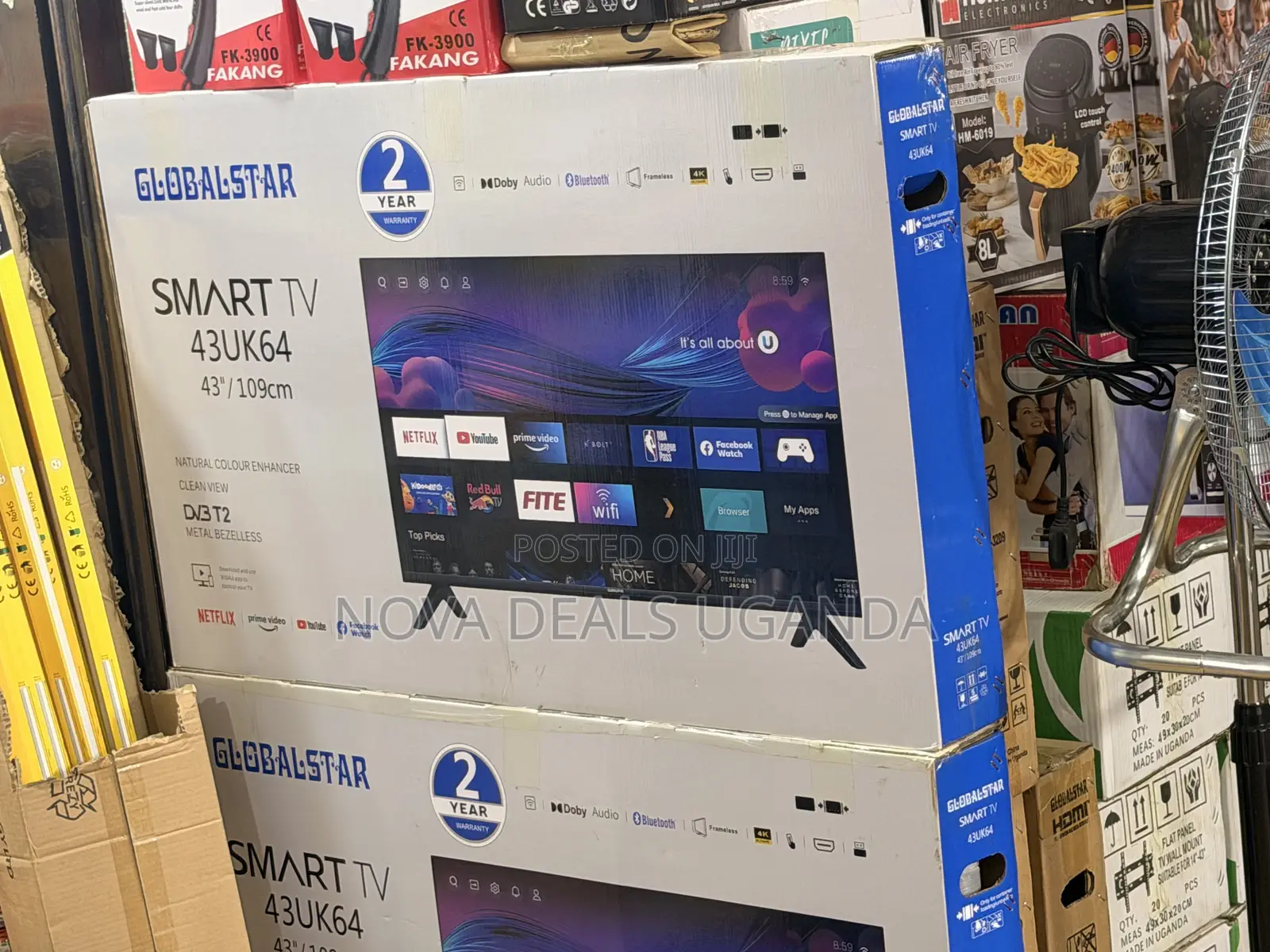 Globalstar 43-Inch Frameless Smart Android TV-43UK64
