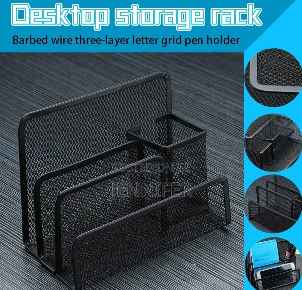 Letter Tray and Pen Holder Desk Organizer