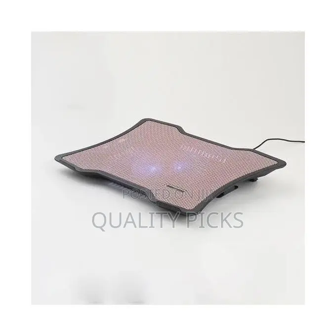M5 Laptop Cooling Pad Aeaturing a Vibrant Green Mesh Surface