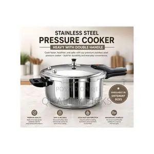 Multi-Cooktop Compatible Stainless Steel Pressure Cooker