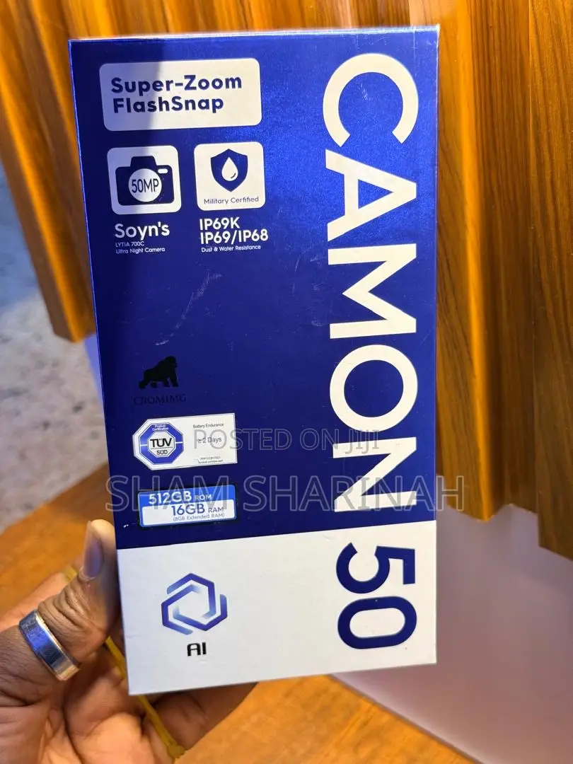 New Tecno Camon 50 256 GB Blue