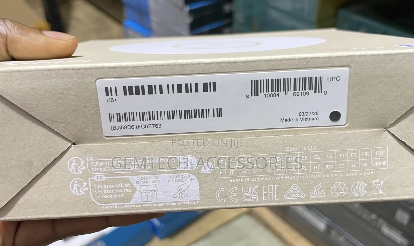 Ubiquity Unifi U6+ WiFi 6 Indoor Access Point