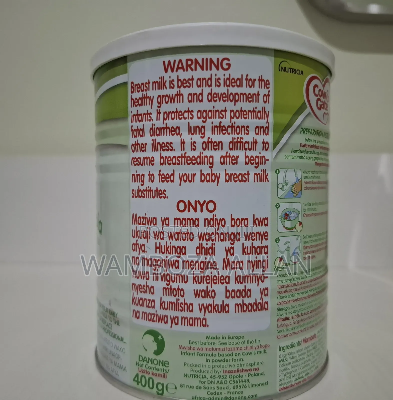 Cow Gate Stage 1 Infant Formula (400g)
