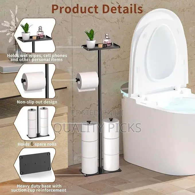 Freestanding Tissue Roll Dispenser Rack