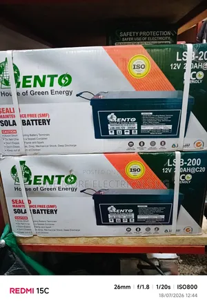 High Performance SMF Lento Battery 200ah/12volts.