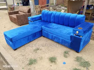 Simple L Sofa Set