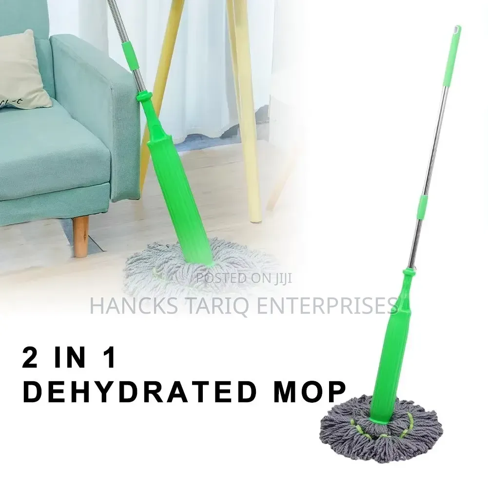 Spin Mop Replacement Head / Refill (Grey and Green).