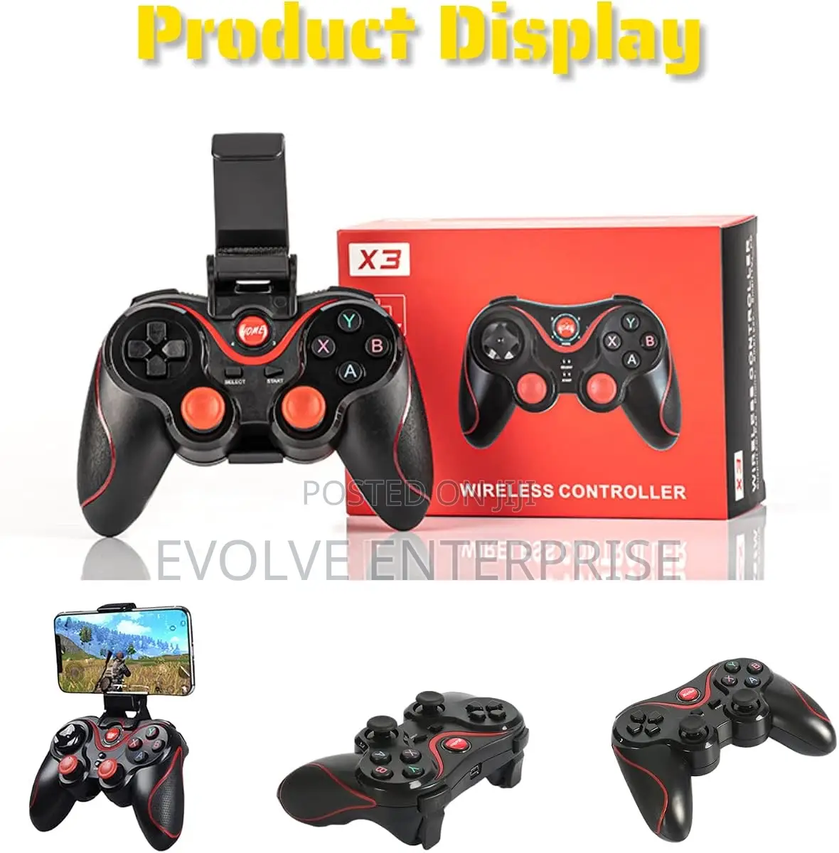 X3 Wireless Gaming Controller for Android IOS Mobile Phone TV Computer