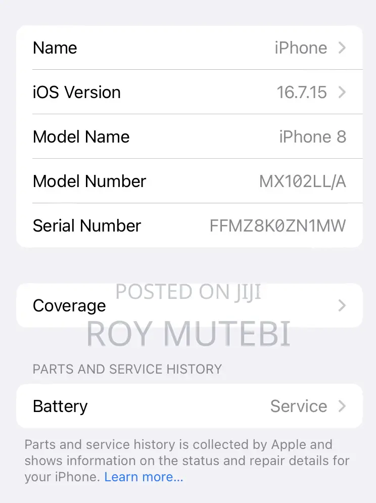 Apple iPhone 8 128 GB Black
