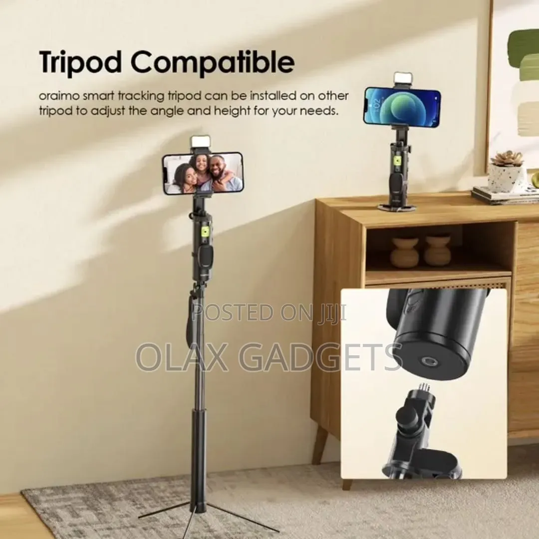 Oraimo FlowMotion OAT-201A | AI Face-Tracking Smart Gimbal Stabilizer