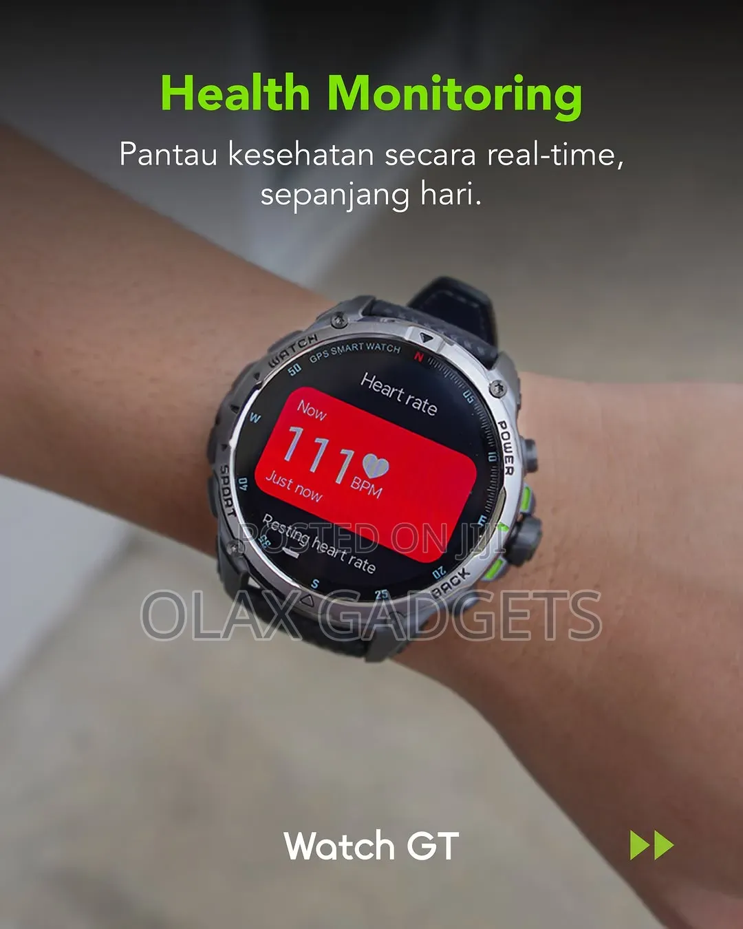 Oraimo Watch GT AMOLED GPS Bluetooth Calling Rugged Smartwatch