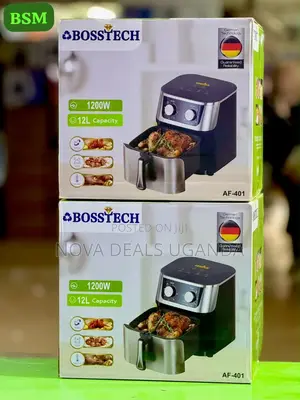 Bosstech AF-401 12L Air Fryer With Digital LED Touch Panel-1200w