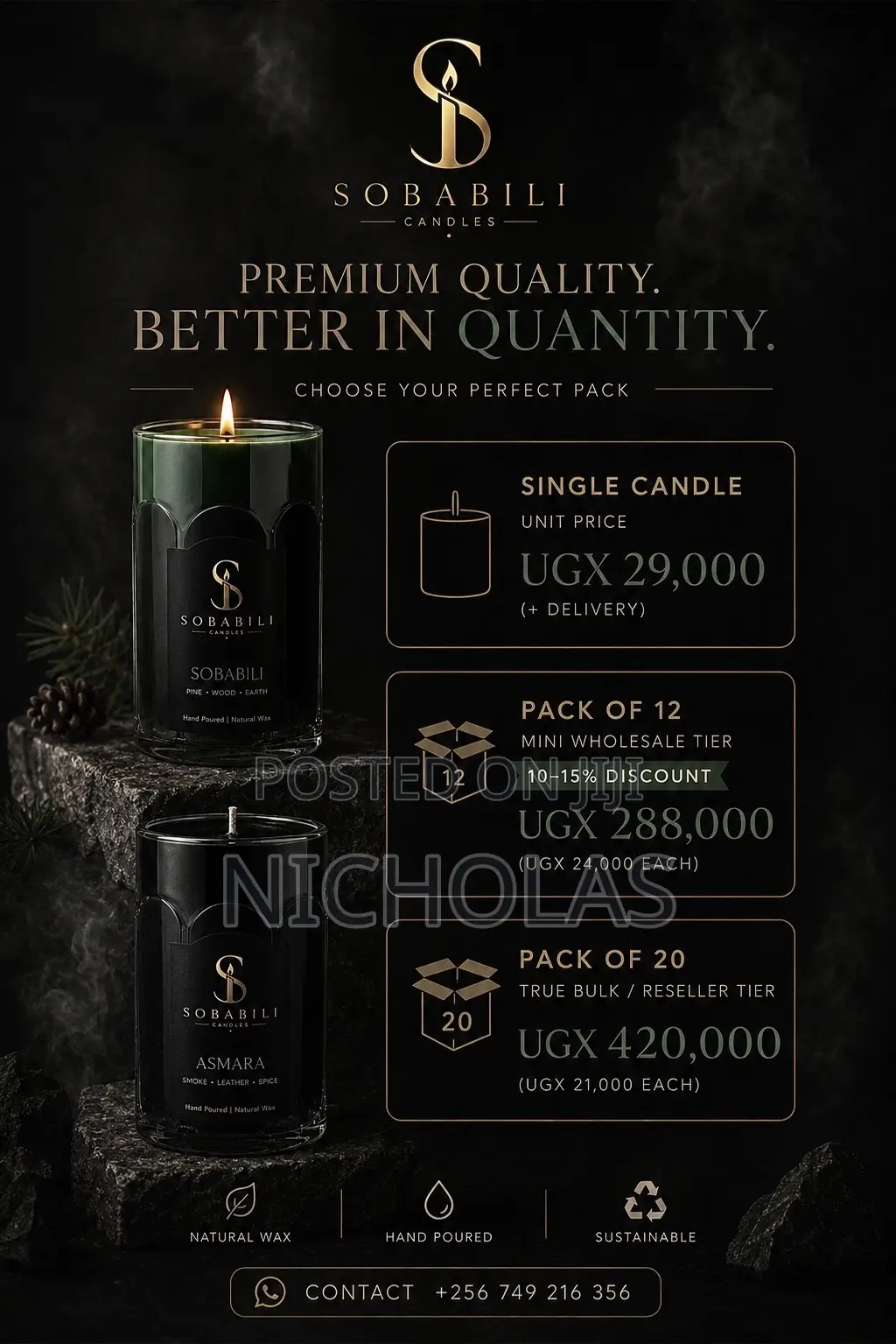 Sobabili Candle Luxury