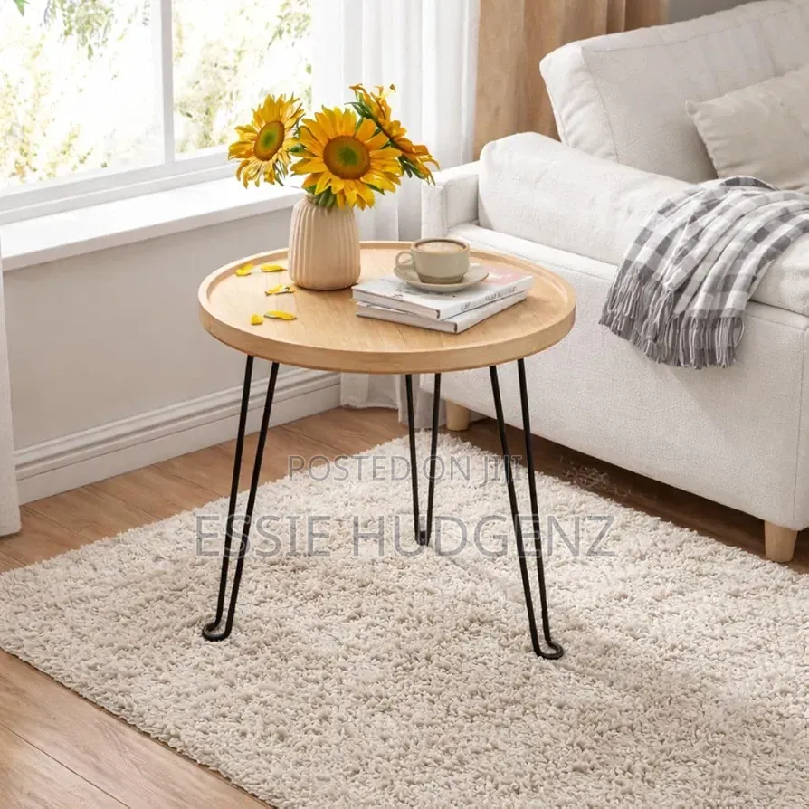 Bamboo Collapsable Side Table 42cm Diameter