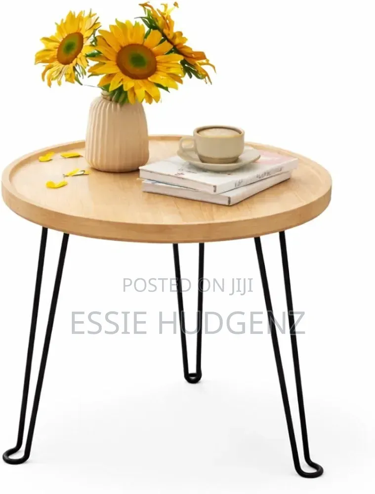 Bamboo Collapsable Side Table 42cm Diameter