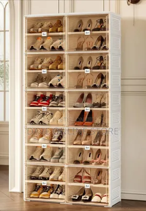 Dust Proof 5 Layer Shoe Rack
