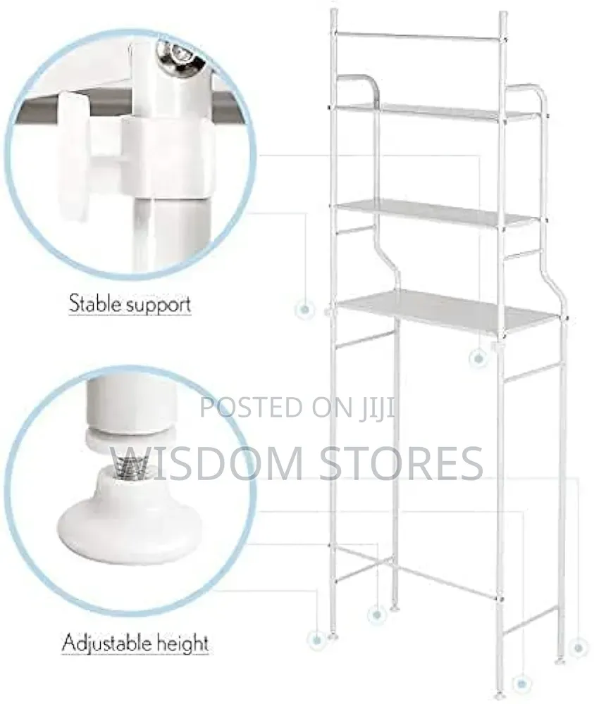 3-Layer Washing Machine Storage Rack