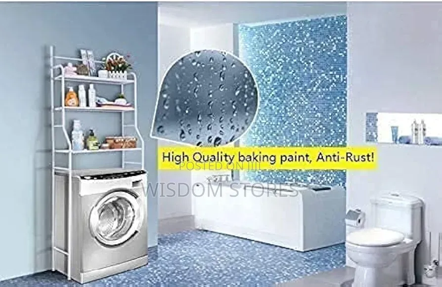3-Layer Washing Machine Storage Rack