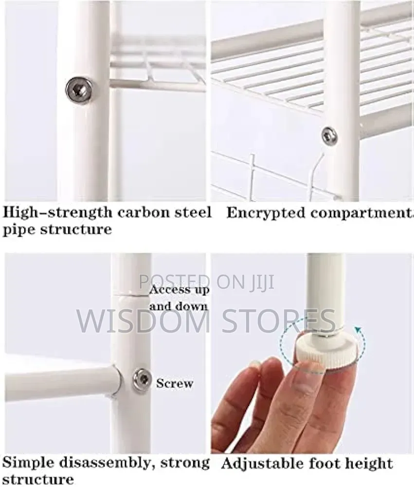3-Layer Washing Machine Storage Rack