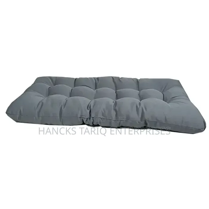 Grey Tufted Cushion / Pet Bed
