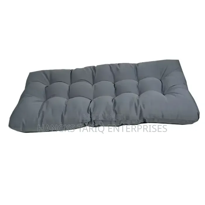 Grey Tufted Cushion / Pet Bed