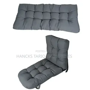 Grey Tufted Cushion / Pet Bed
