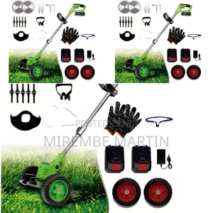 Grass Cutter With 2 48V Batteries and Wheels