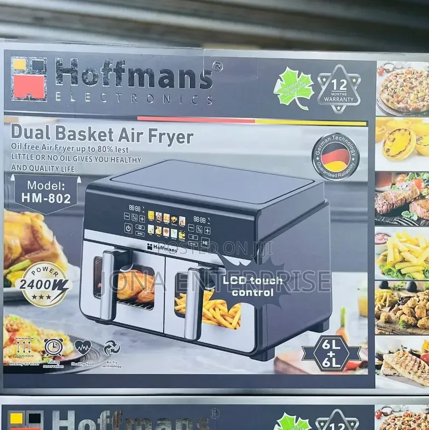 Hoffman Double Airfryer 12ltrs