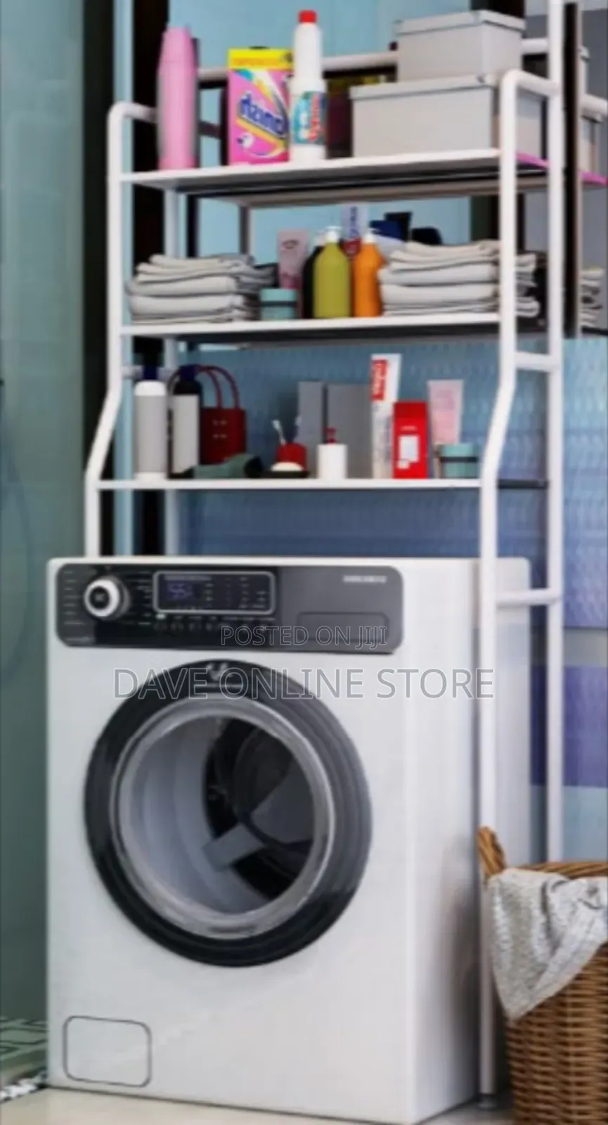 3 Tier Metalic Washing Machine Rack