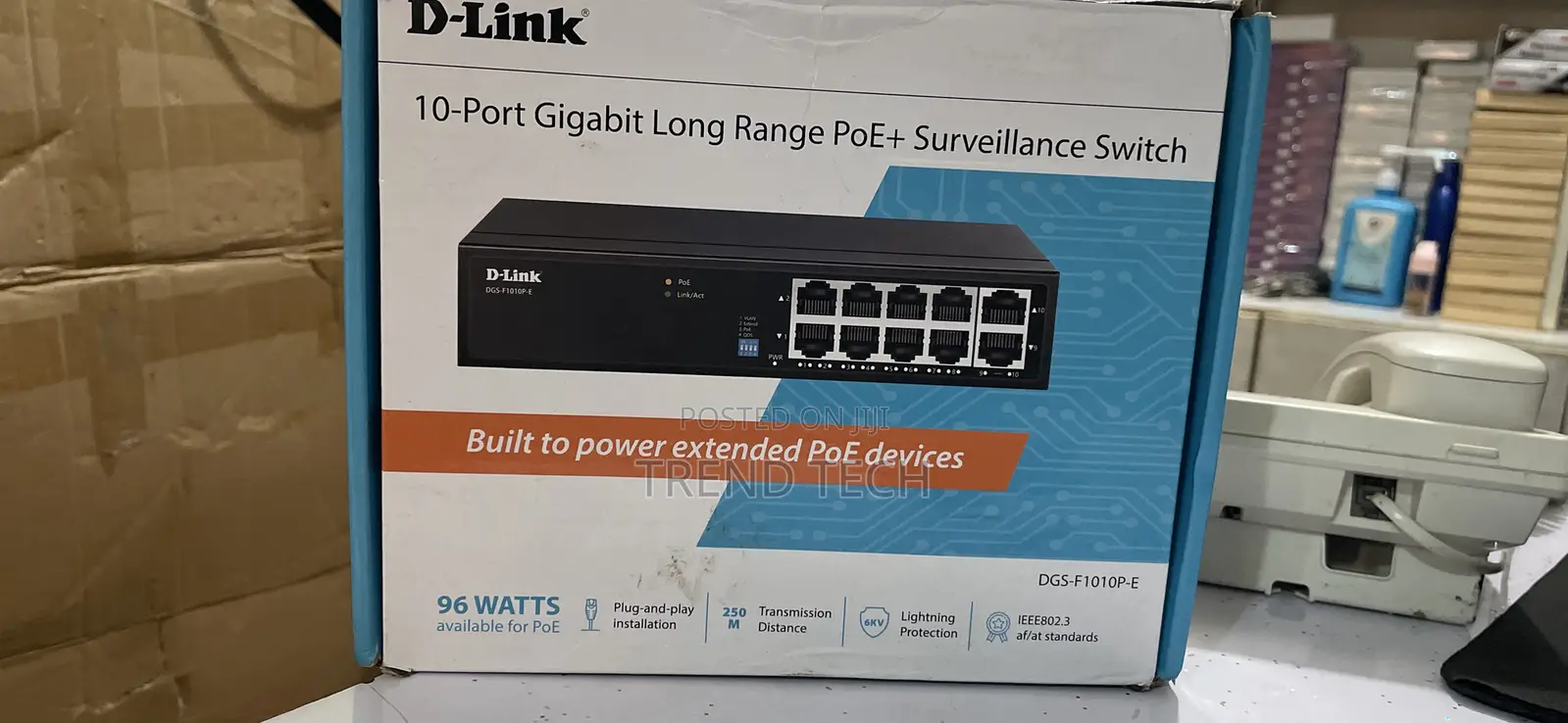 D-Link 10port Gigabit Long Range Poe +Surveillance Switch