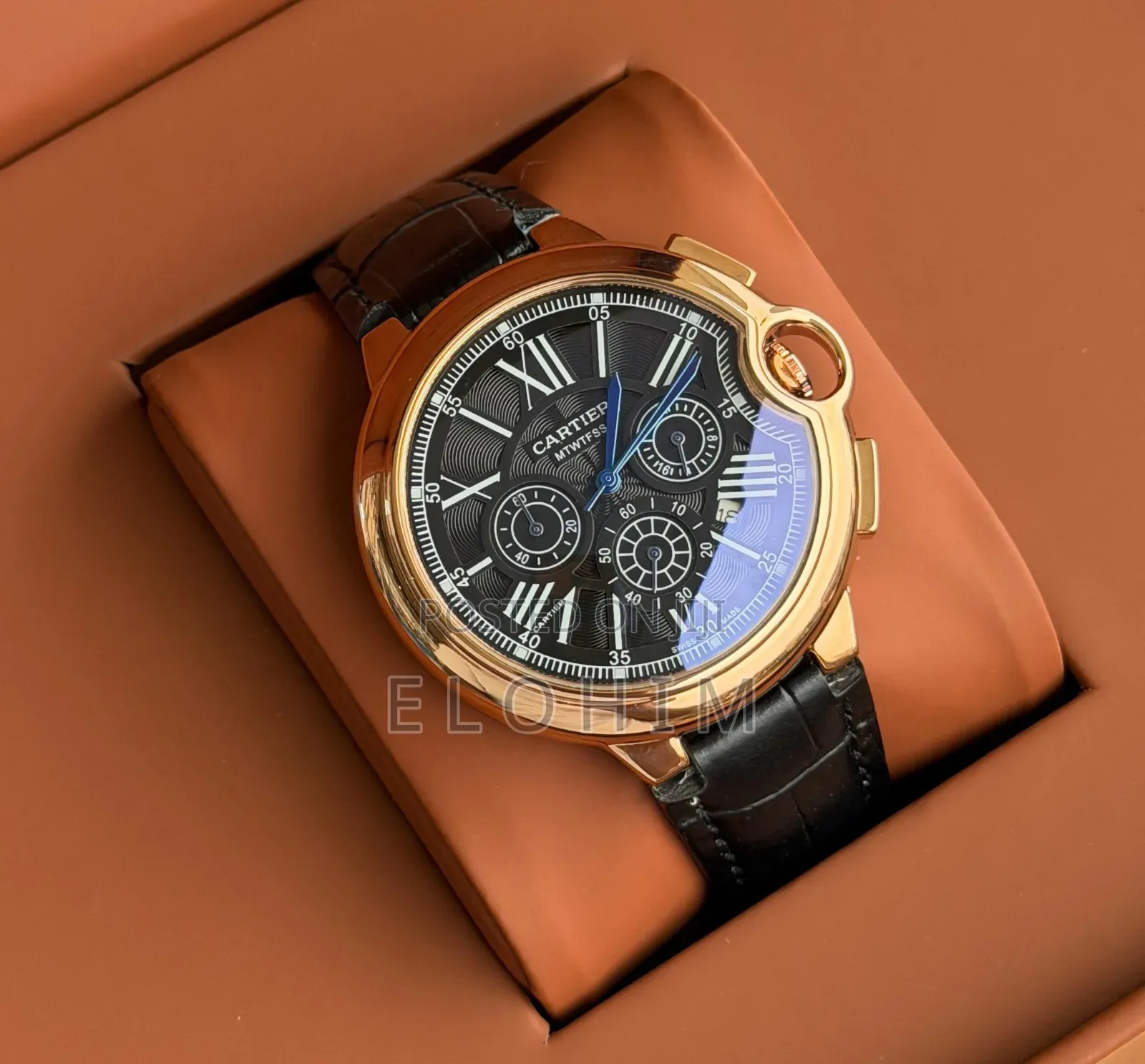 Catier Classy Analog Watch With Genuine Leather