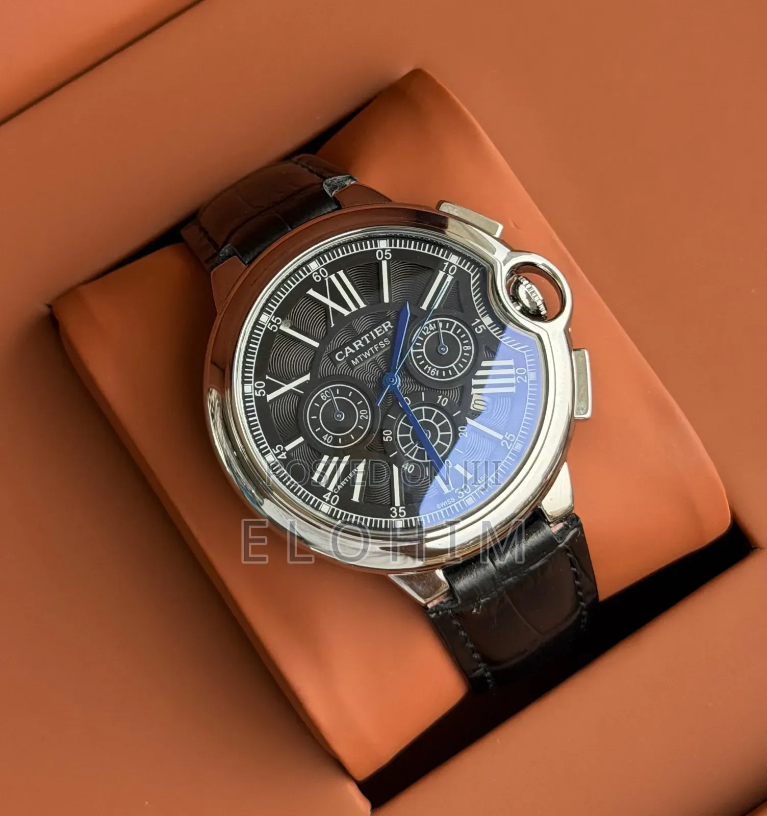 Catier Classy Analog Watch With Genuine Leather