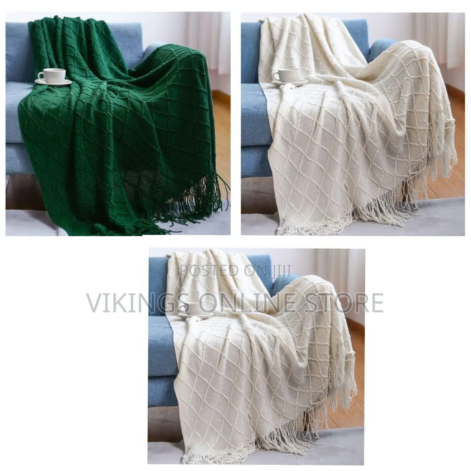 130x230cm Cozy Knitted Blanket Solid Color Embossed Blanket Nordic