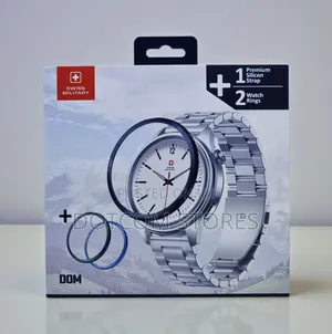 Swiss Military Dom 8 Watch With 1 Premium Silicon Strap 2 Watch Ring