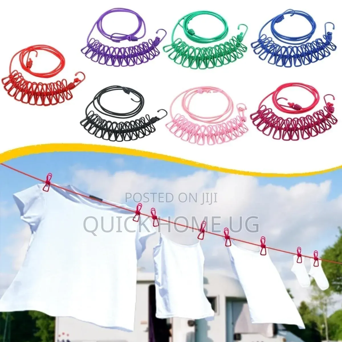 Elastic Retractable Clothesline,Clothe Drying Rope