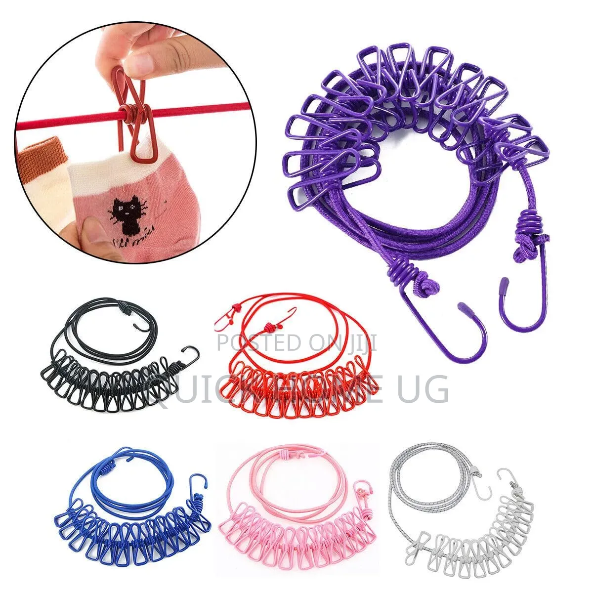 Elastic Retractable Clothesline,Clothe Drying Rope
