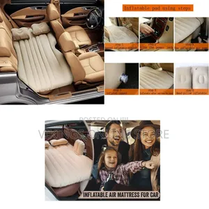Inflatable Car Air Bed Mattress With 2 Pillows, Car Air Pump