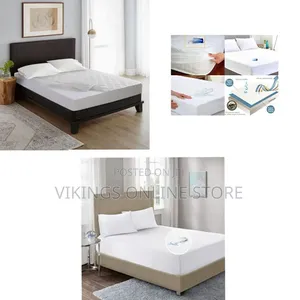 Waterproof Mattress Protector Full-Fitted Cover-White, 120*190*20 Cm