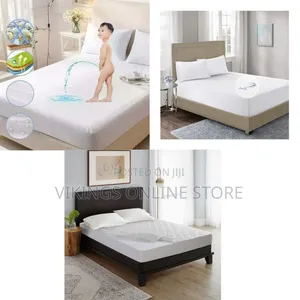 Waterproof Mattress Protector Full-Fitted Cover-White, 120*190*20 Cm