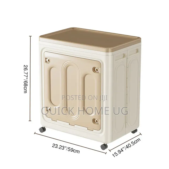 120L Foldable Storage Box Organizer With Wheels