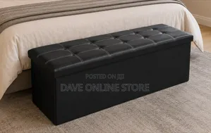 110 X 38 X 38cm Leather Ottoman