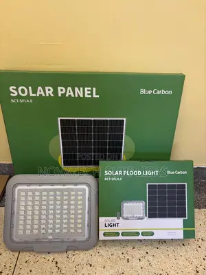 Blue Carbon 500W Solar Security Light With Rechargeable Battery