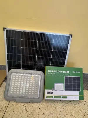 Blue Carbon 500W Solar Security Light With Rechargeable Battery