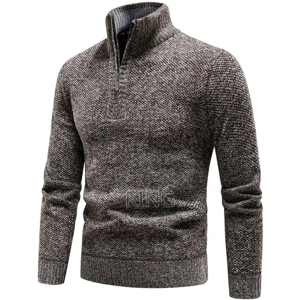 Office Wear Quarter Zip Sweater