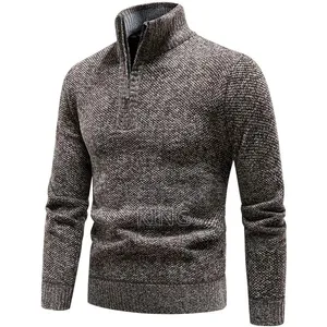Office Wear Quarter Zip Sweater